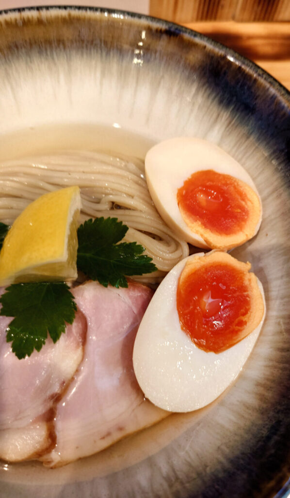 日暮里 JAPANESE光ラーメン 昆布水つけ麺