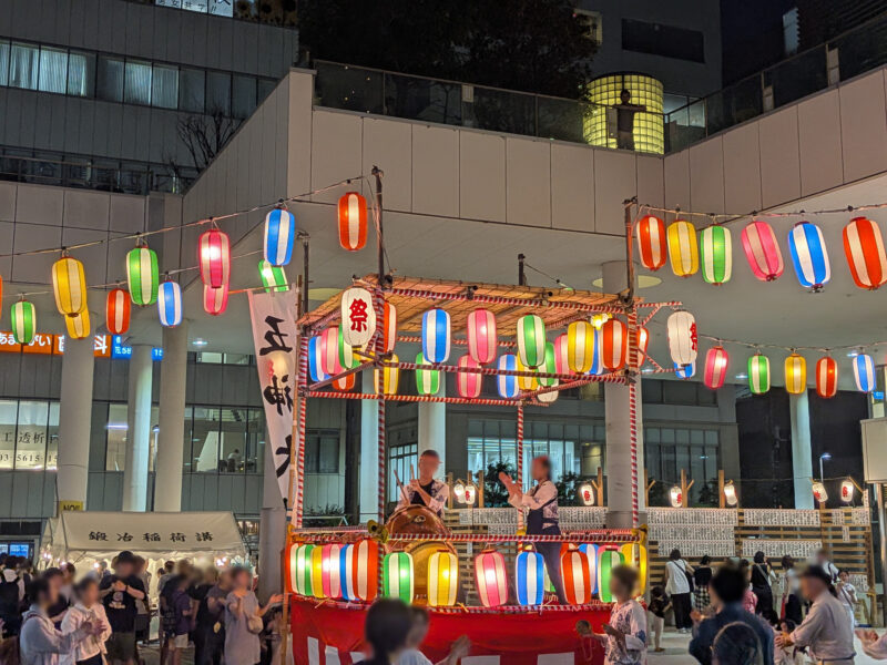 日暮里駅前 諏方神社納涼踊り